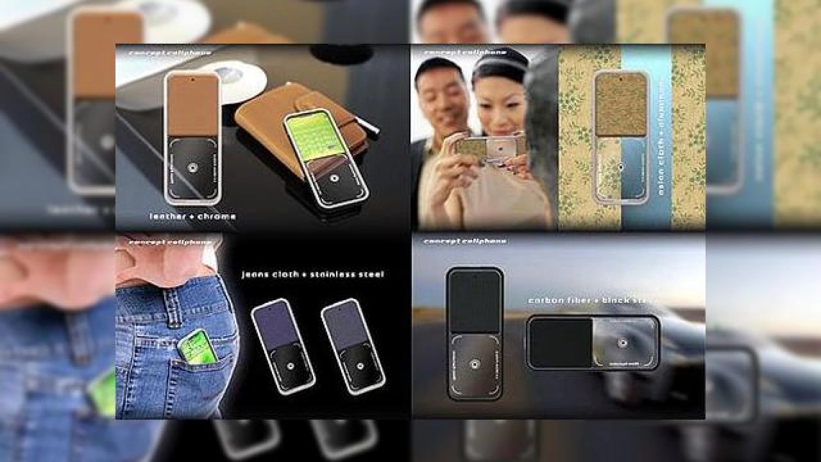 Telefon concept cu ecran semitransparent