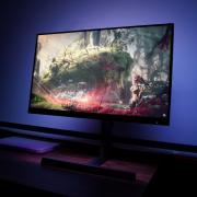 Review Monitor Philips Momentum 278M1R: imersiune totală în God of War, cu un panou 4K de calitate, Ambiglow