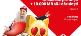 Vodafone România oferă bonusuri de 10.000 MB de date atât utilizatorilor pre-pay, cât și prietenilor lor; iată detalii despre campanie!
