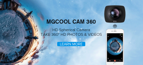 MGCOOL CAM 360 este o cameră video ce poate filma la 360 grade chiar și sub apă; costă 99.99 dolari!