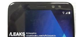 Samsung Galaxy A7 (2018) primeşte un prim plan cu zona superioară a părții frontale, are două camere selfie