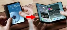 Telefonul pliabil Samsung ar fi un soi de "tabletă de buzunar"