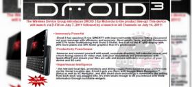 Motorola Droid 3 ar putea sosi pe piață pe 14 iulie - iată și specificațiile sale ajunse pe web