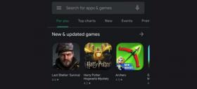 Android 10 aduce și o temă întunecată pentru Google Play, dar și funcția "Slices"