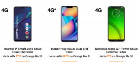 Motorola Moto G7 Power este zero euro la Orange cu abonament Orange Me 30; Iată şi alte oferte atractive