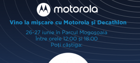 Motorola şi Decathlon promovează viaţa sănătoasă prin HelloMişcare în Parcul Mogoşoaia; Poţi câştiga mingi de fotbal, baschet