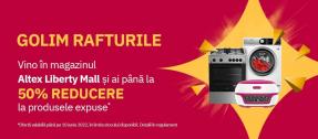 Altex organizează o lichidare de stoc pentru produsele expuse în magazinul din Liberty Mall care primesc până la 50% extra reducere 