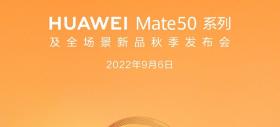 HUAWEI Mate 50 se lansează pe 6 septembrie, o serie cu 4 telefoane: Mate 50, Mate 50e, Mate 50 Pro și Mate 50 Porsche Design RS