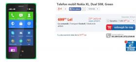 Nokia XL disponibil acum și prin intermediul eMAG.ro la un preț de 699 lei