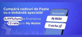 Plata în 12 rate cu dobândă de 0.99% pe lună e activă pe eMAG până pe 26 aprilie