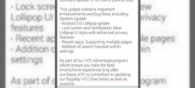 HTC One M8 primește actualizarea la Android 5.0 Lollipop În aceste momente
