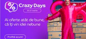 Crazy Days la eMAG în perioada 25-27 martie cu reduceri la tot ce îți dorești! Smartphone nou sau aspirator robot pentru curățenia de Paște?