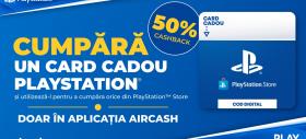 [UPDATE – Oferta s-a încheiat] Cashback generos pentru gameri: Aircash oferă 50% înapoi la cardurile cadou PlayStation