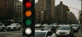 Semaforul viitorului are o a patra culoare; Alb pentru coordonarea mașinilor autonome