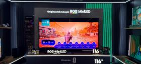 Hisense aduce în România un model de televizor de 116 inch cu tehnologie RGB MiniLED; HISENSE 116UXQ e primul de acest tip produs în serie