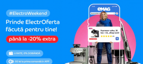 eMAG Electro Weekend vine cu extra reduceri tentante, ocazia ideală pentru cadourile de Valentine's Day
