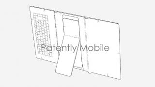 Un nou brevet Samsung detaliază o tabletă pliabilă cu kickstand și tastatură integrată