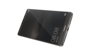 Huawei Mate 9 este fotografiat într-o carcasă de protecție; camera foto duală este vizibilă totuși
