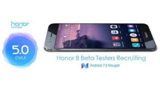 Huawei dă startul unui program de testare a lui Android Nougat + EMUI 5.0 pentru smartphone-ul Honor 8