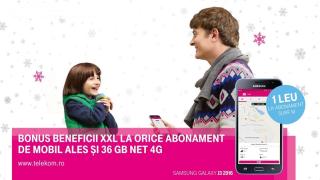 Telekom România lansează oferta de iarnă pentru pachetele integrate fix-mobil MagentaONE; Debutează nouă ofertă de iarna "Taţii #1" cu televizor la pachet