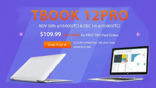Tableta Teclast Tbook 12 Pro va primi un discount de 50% pe data de 30 noiembrie și 1 decembrie; iată cum puteți beneficia de ofertă!