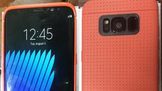 Samsung Galaxy S8 are parte de o nouă scăpare, cu husă protectoare roz de această dată