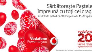 Vodafone România va oferi internet nelimitat și gratuit de Paște, timp de 3 zile în perioada 15 - 17 aprilie