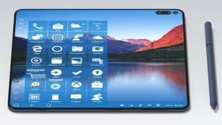Microsoft Surface Note este un soi de Surface Phone flexibil, care se deschide şi devine o tabletă (Concept)