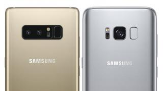 Smartphone-urile Samsung Galaxy S8, Galaxy S8+ și Galaxy Note 8 sunt comparate la nivel vizual