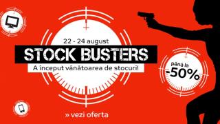 eMAG Stock Busters are loc în perioada 22 - 24 august! Iată 3 smartphone-uri cu prețuri de sub 1.400 lei!