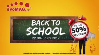 Sunt ultimele ore de reduceri din campania Back 2 School organizată de evoMAG.ro! Iată ce mai găsim în oferta retailerului