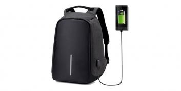 Pe TomTop.com găsim un rucsac inedit; costă 16.79 euro și vine cu funcție anti-furt și port USB pentru încărcat smartphone-ul