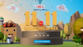 GeekBuying dă startul promoțiilor de Single's Day! La achiziții de minim 50 dolari primiți 5 dolari înapoi în cont