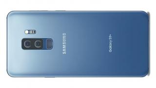Samsung Galaxy S9+ în varianta de culoare "Coral Blue" se afișează într-o randare marca Evan Blass