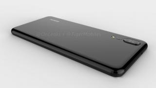 Huawei P20 apare în randări 3D detaliate, marca @OnLeaks; Camera triplă este integrată ciudat și avem decupaj în ecran