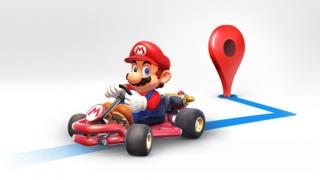 Google Maps îl integrează pe Super Mario de azi ca pointer navigaţional, în kartul său celebru