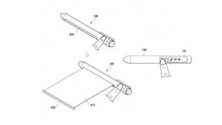 LG brevetează un stylus care se extinde şi rulează ca un pergament; Are dotări de smartphone!