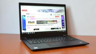 Prezentare Lenovo ThinkPad T480s; Notebook business cu procesor Intel Core i7 din generația 8, 24 GB RAM și scanner amprente