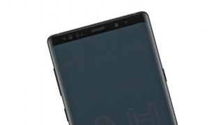 O presupusă randare oficială pentru Galaxy Note 9 confirmă design-ul frontal neschimbat