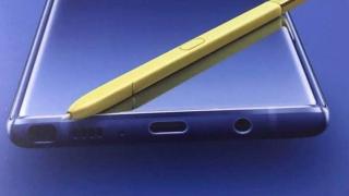 Samsung Galaxy Note 9 se afișează într-un poster oficial alături de noul S-Pen auriu