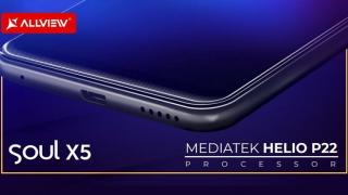Allview Soul X5 este un nou telefon Allview cu inteligenţă artificială, bazată pe procesorul MediaTek Helio P22