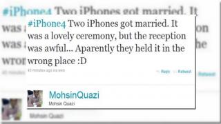Problema lui iPhone 4, expusa amuzant pe Twitter