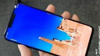 Huawei Mate 20 Pro se afișează într-o fotografie hands-on clară, cu acelaşi decupaj lat sus