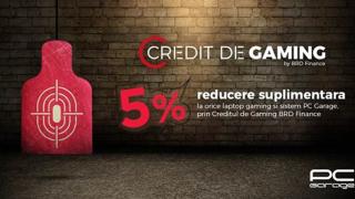 PC Garage lansează împreună cu BRD Finance "Creditul de Gaming" prin care se finanțează achiziția de laptop-uri și PC-uri de gaming