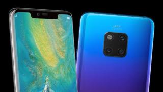 Huawei Mate 20 Pro în varianta "Twilight" (culori combinate) apare într-o nouă randare