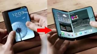 Telefonul pliabil Samsung ar fi un soi de "tabletă de buzunar"