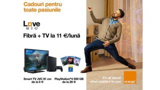 Oferta de sărbători Orange Love vine cu reduceri de până la 300 euro, televizoare și console PS4 în rate