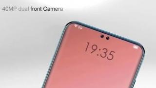 Oppo R19 este un telefon cu două orificii pentru camere high end în panoul frontal (Concept)