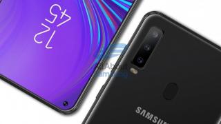 Galaxy A8s apare în primele randări concept; Ar putea fi primul telefon Samsung cu decupaj în ecran 