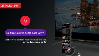 Asistentul Allview AVI devine activ pe televizoarele companiei braşovene; Primeşte interfaţă nouă